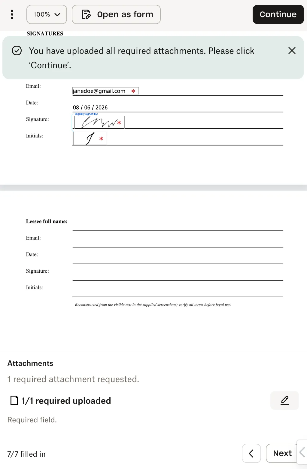 Updated signer app