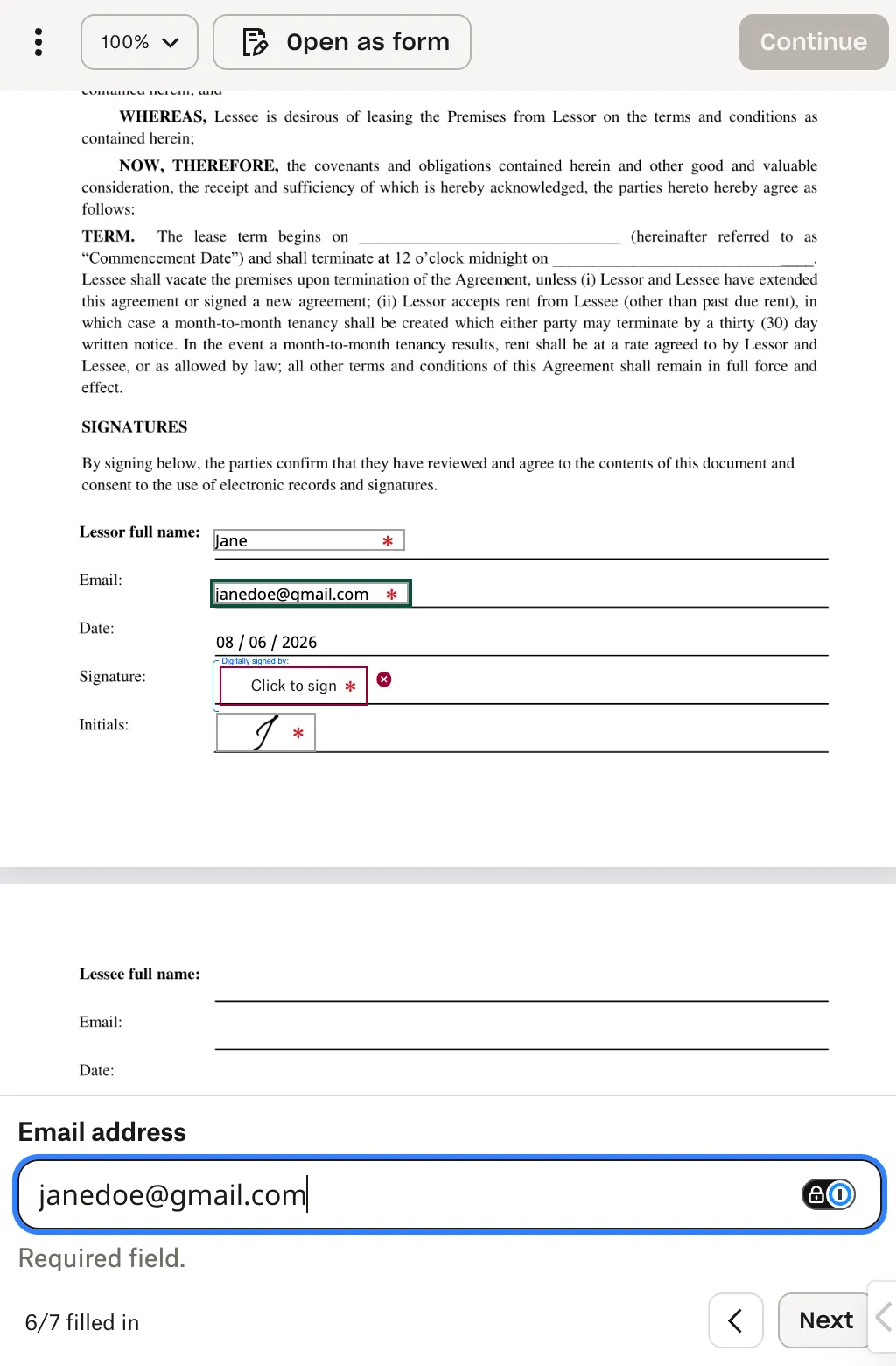 Updated signer app