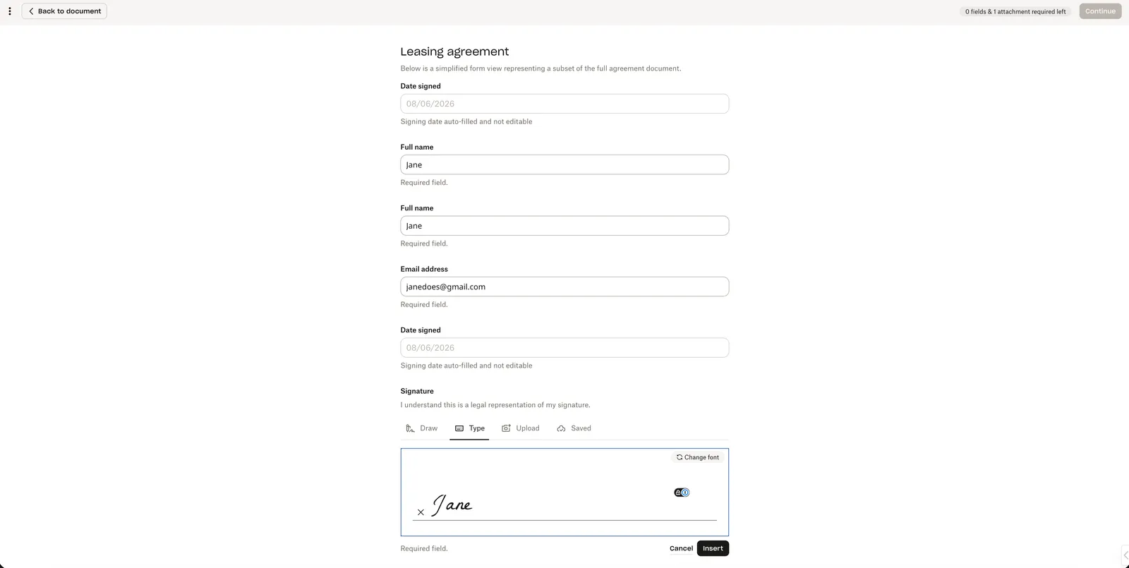 Updated signer app