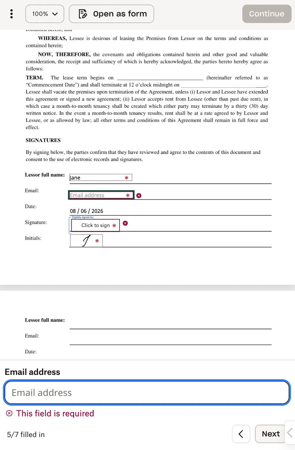 Updated signer app