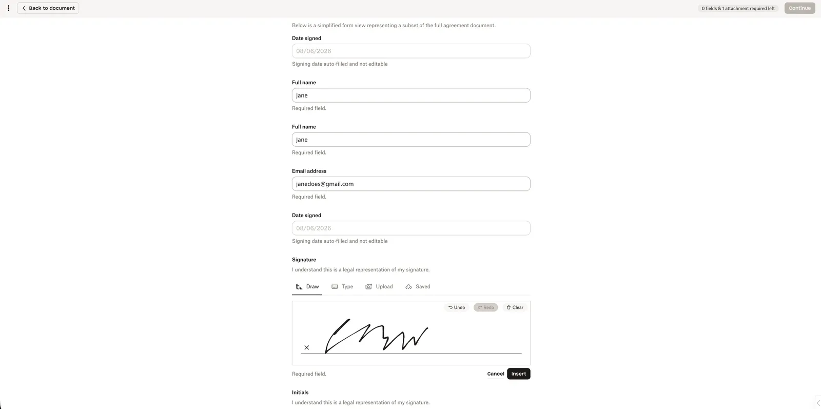 Updated signer app
