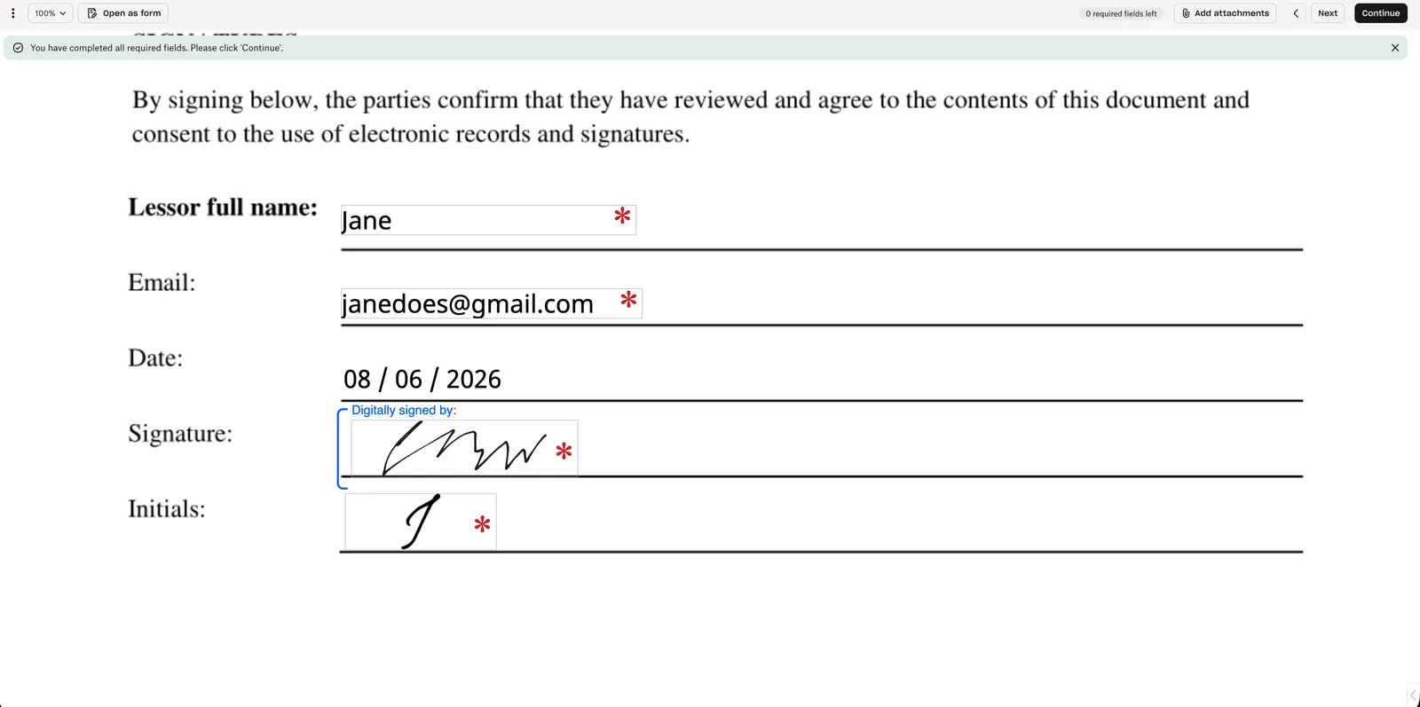 Updated signer app
