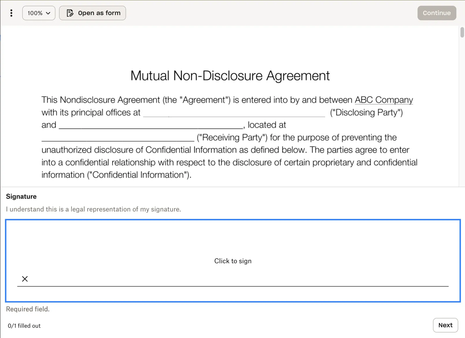 Updated signer app
