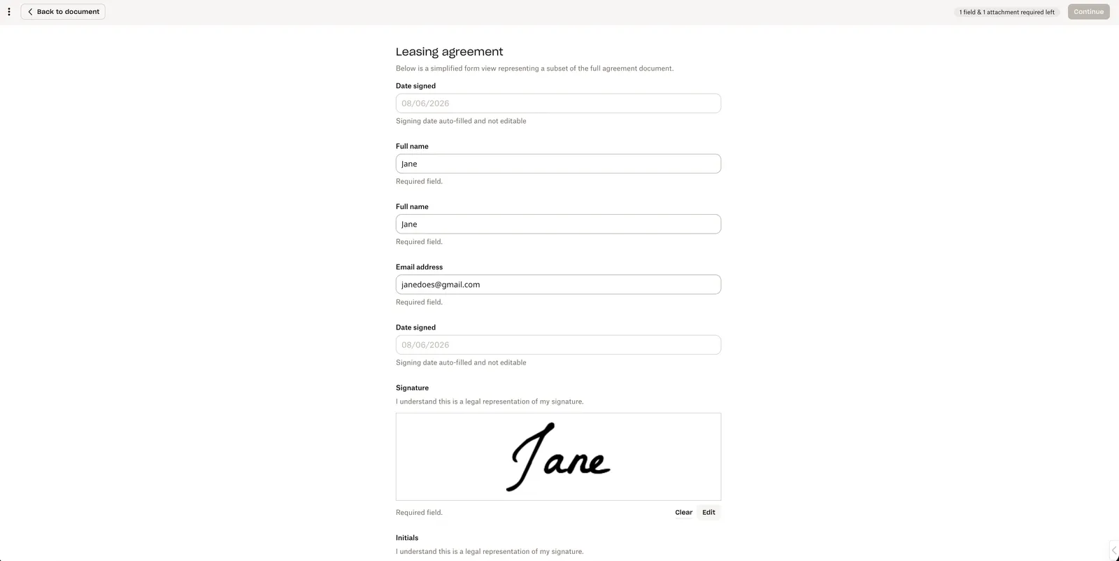 Updated signer app