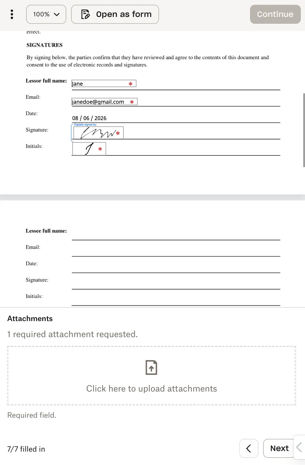 Updated signer app