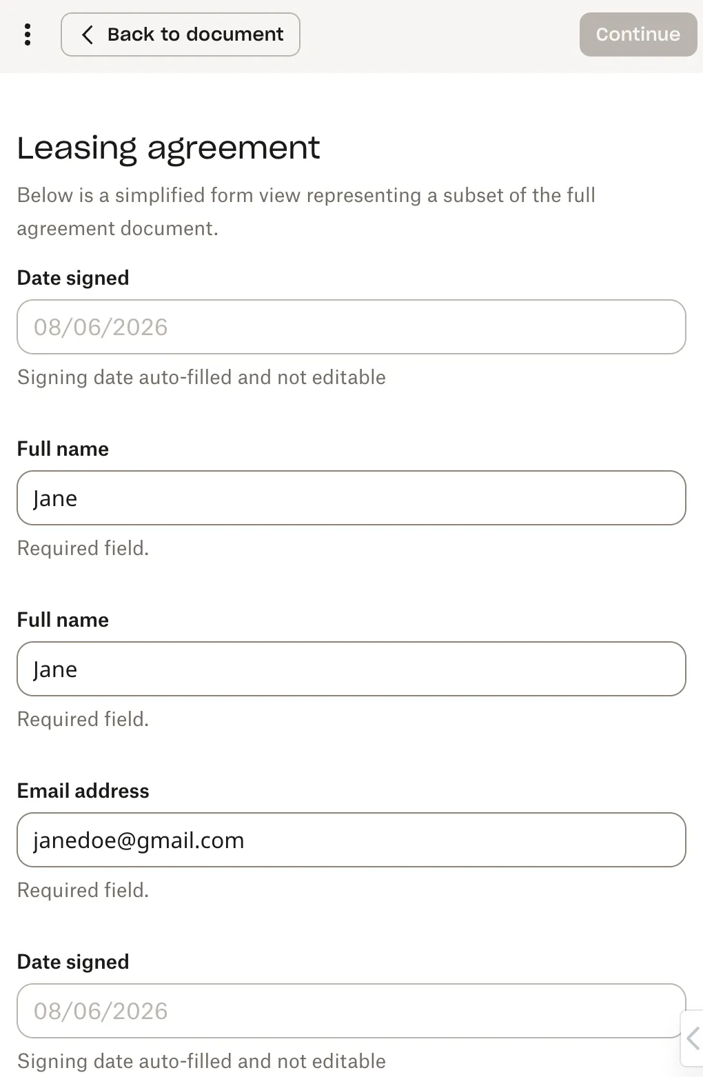 Updated signer app