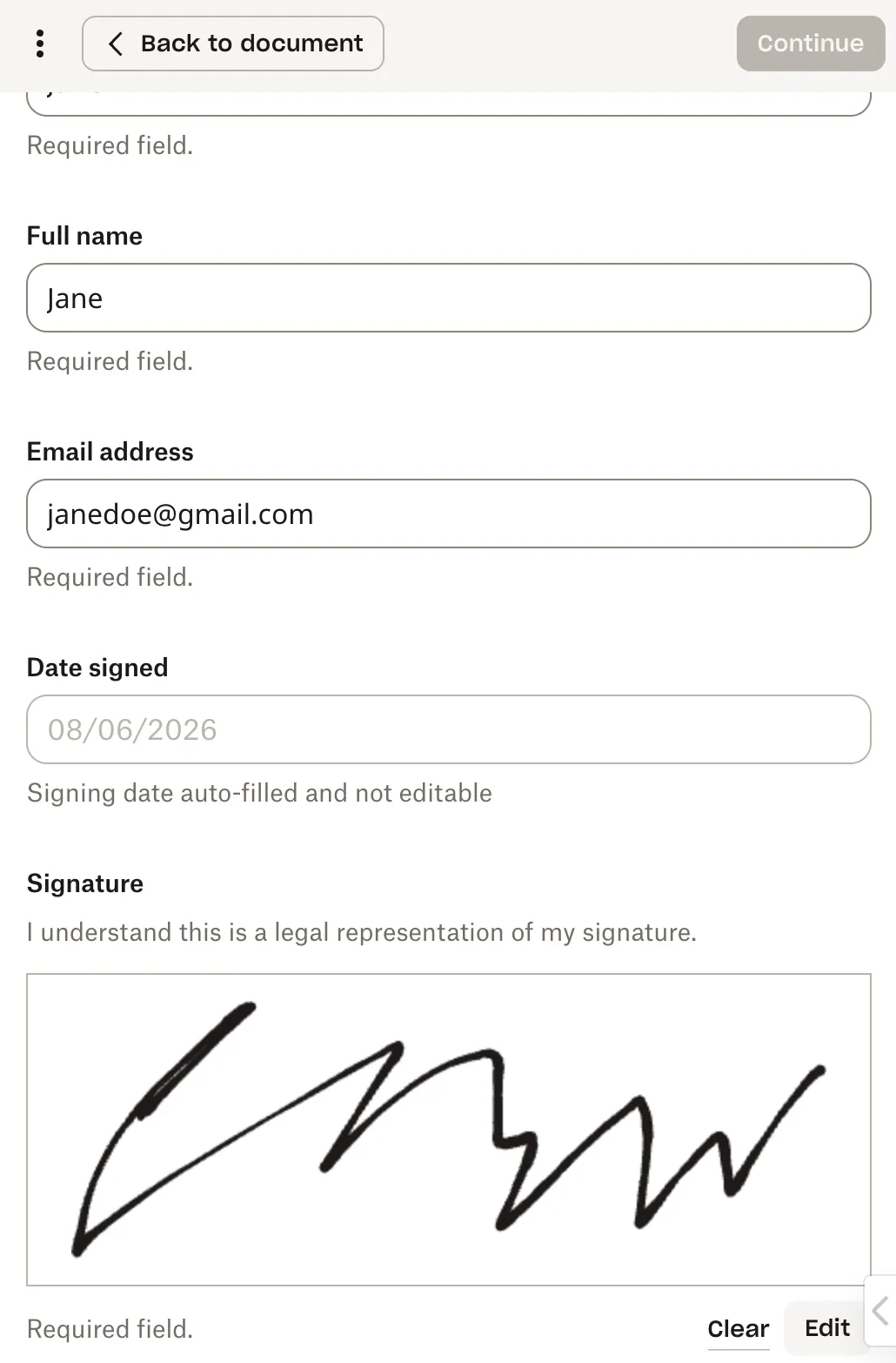 Updated signer app