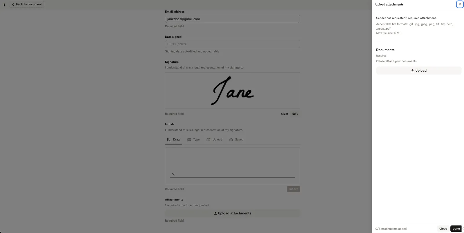 Updated signer app