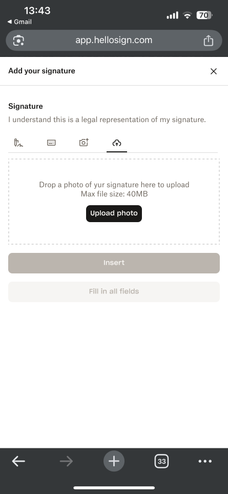 Image of signer app